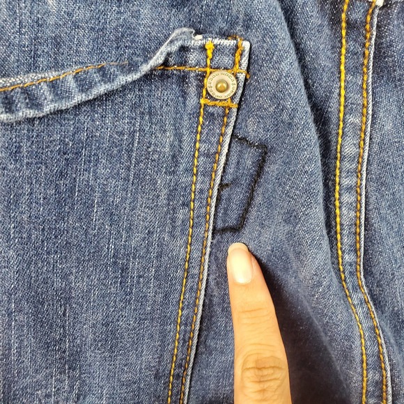 Y2K Roca Wear Streetwear Embroidered Baggy Men's Size 36W 34L Jeans - Picture 8 of 10